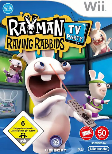 Rayman raving rabbids party - rayman, tv